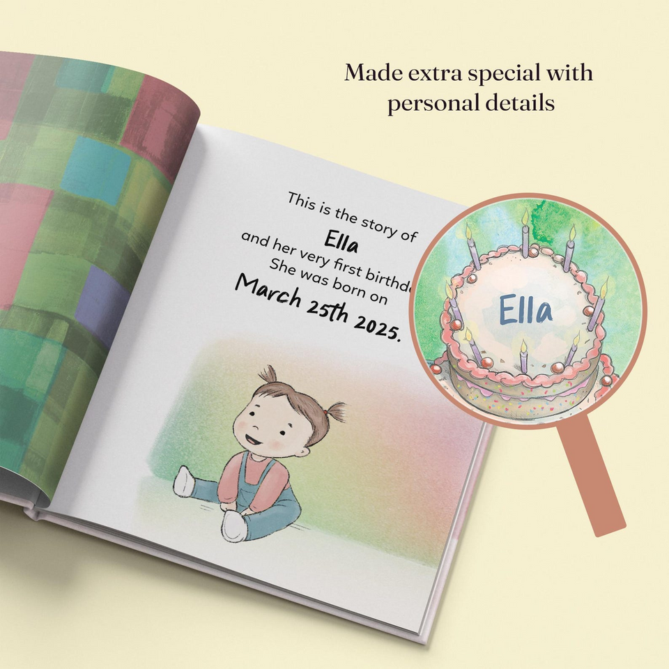 Personalised First Birthday Storybook with Your Childs Name