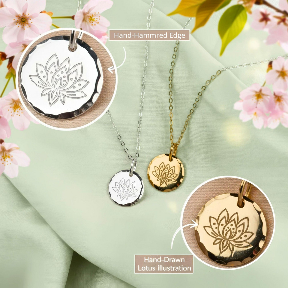Still I Rise Lotus Necklace Empowering Jewelry Gift
