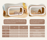 Wooden Piggy Bank for Kids Baby and Toddler Gifts