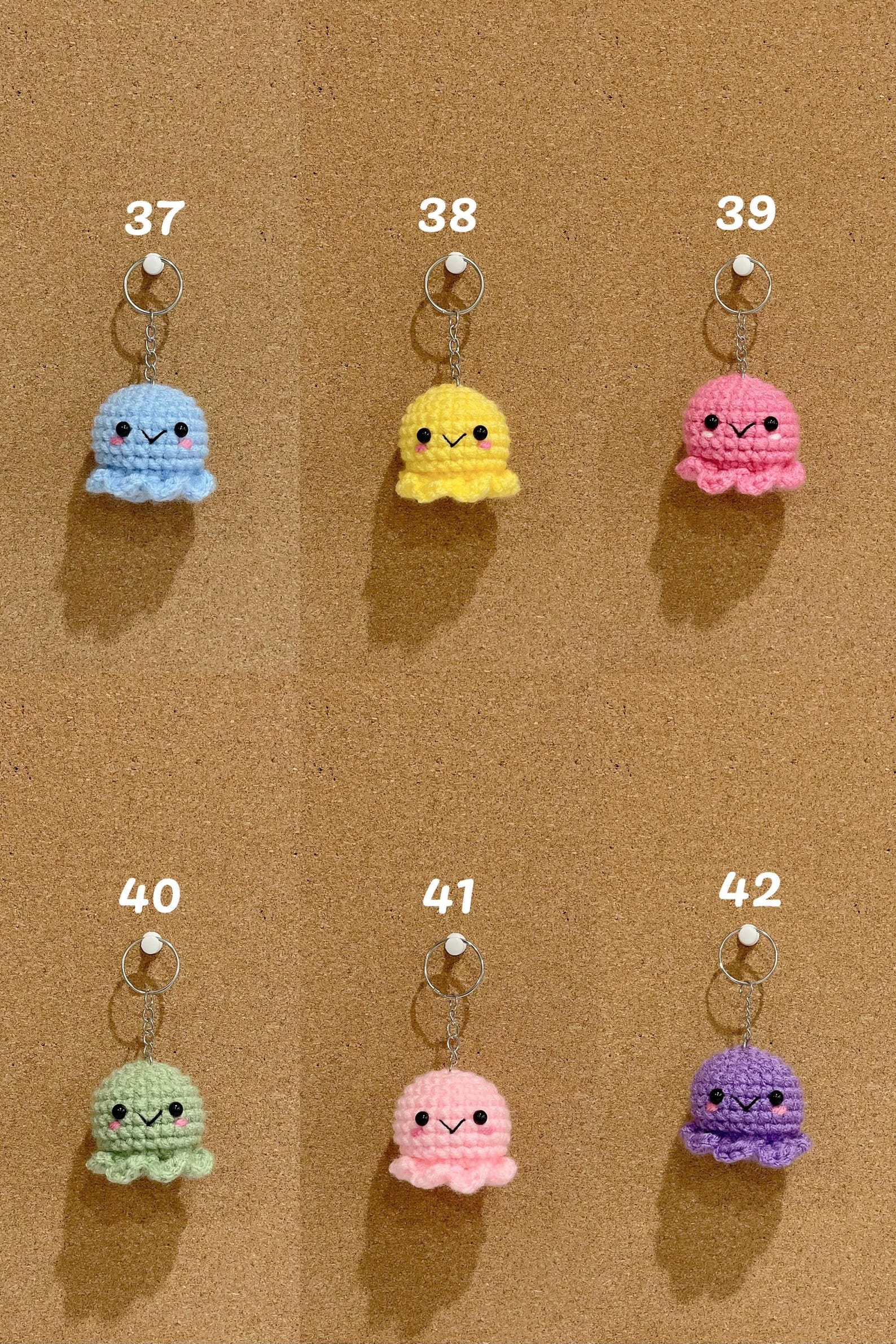 Handmade Crochet Animal Keychain Amigurumi Bag Charm