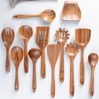 Engraved Wooden Kitchen Utensil Set Personalized Cooking Tools