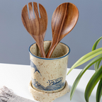 Engraved Wooden Kitchen Utensil Set Personalized Cooking Tools