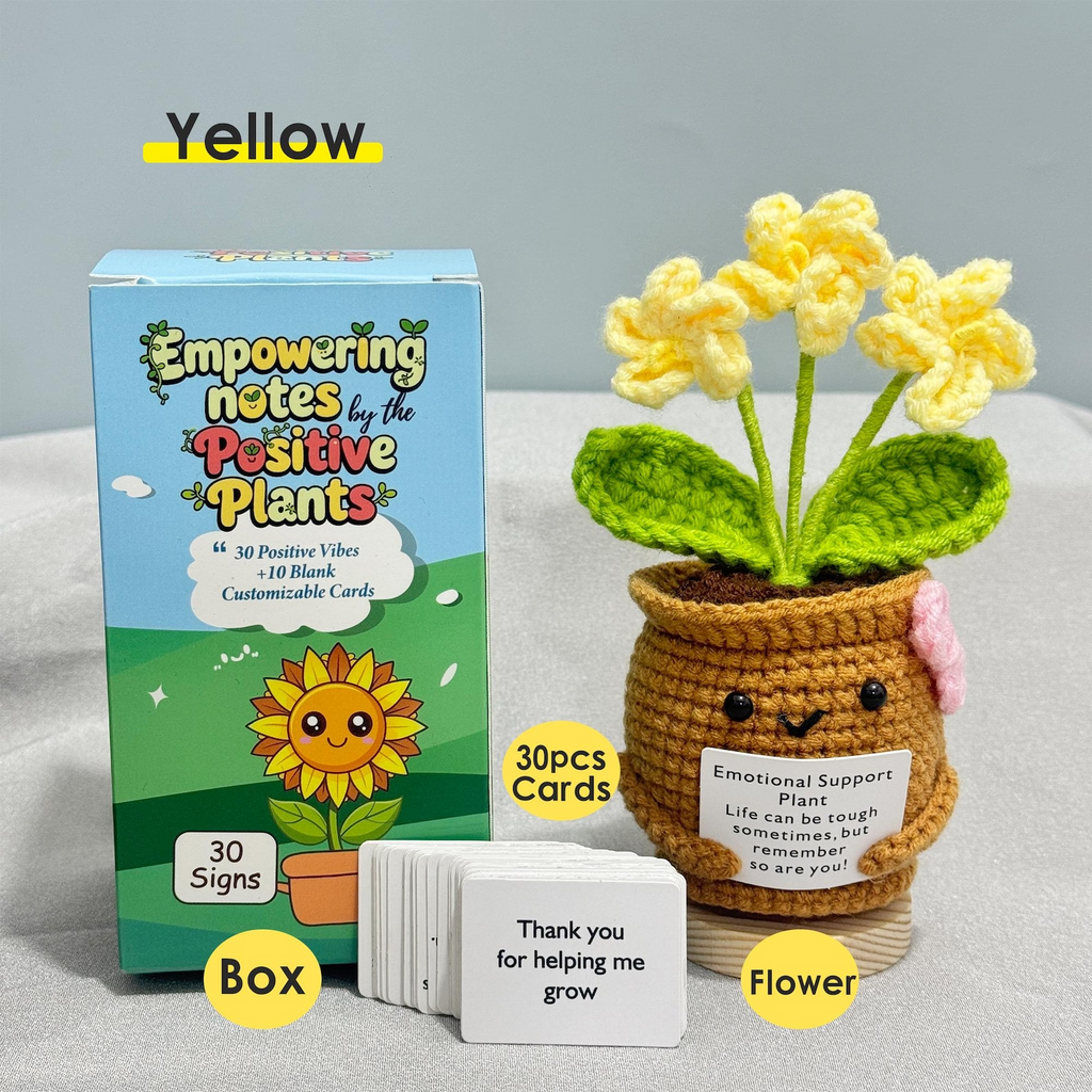 Cute Handmade Crochet Forget Me Not Flower Gift Set