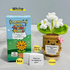 Cute Handmade Crochet Forget Me Not Flower Gift Set