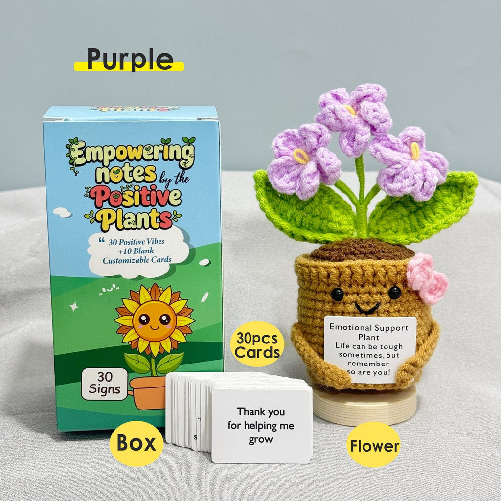 Cute Handmade Crochet Forget Me Not Flower Gift Set