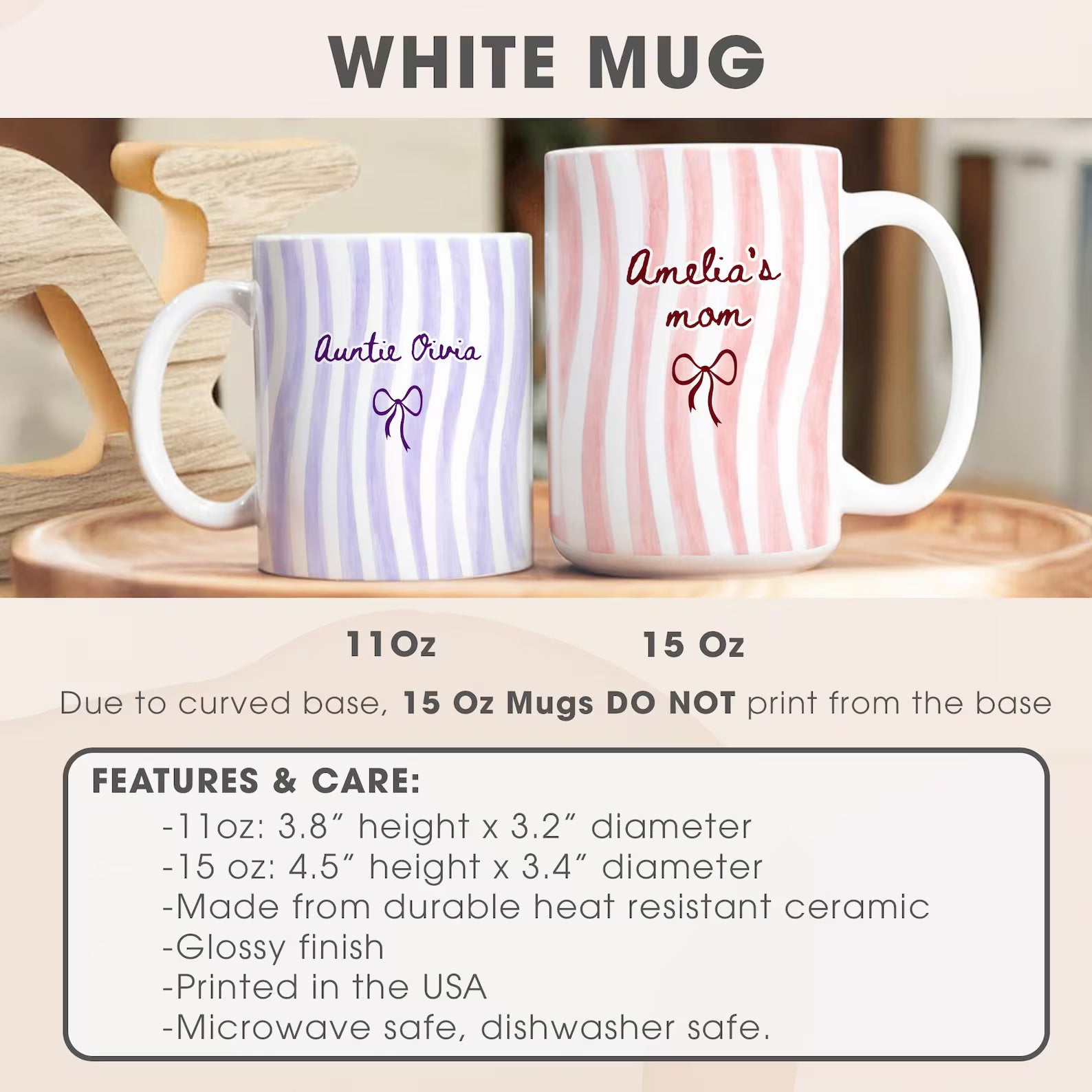 Custom Name Mug Personalized Fathers Day Gift for Dad
