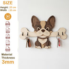 Dog Breed Key Holder Laser Cut Wooden Wall Organizer Bundle
