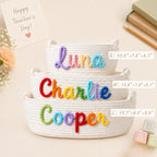 Personalized Teacher Name Cotton Rope Storage Basket