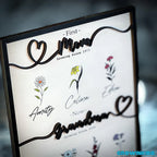 "First Mom, Now Grandma" Flower Art