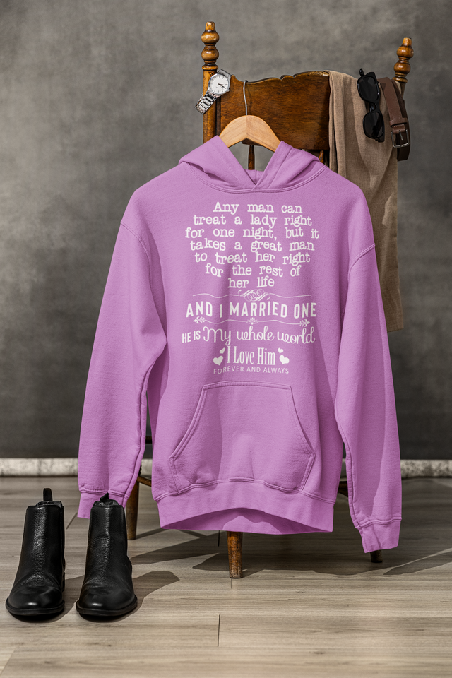 Great Man To Treat Her Right Personalized Custom Hoodie Gift For Her And Mom