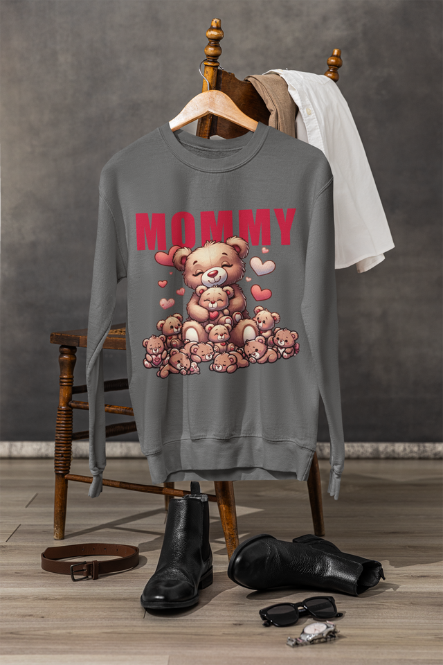 Love Mommy Personalized Custom Sweatshirt Gift For Her And Mom