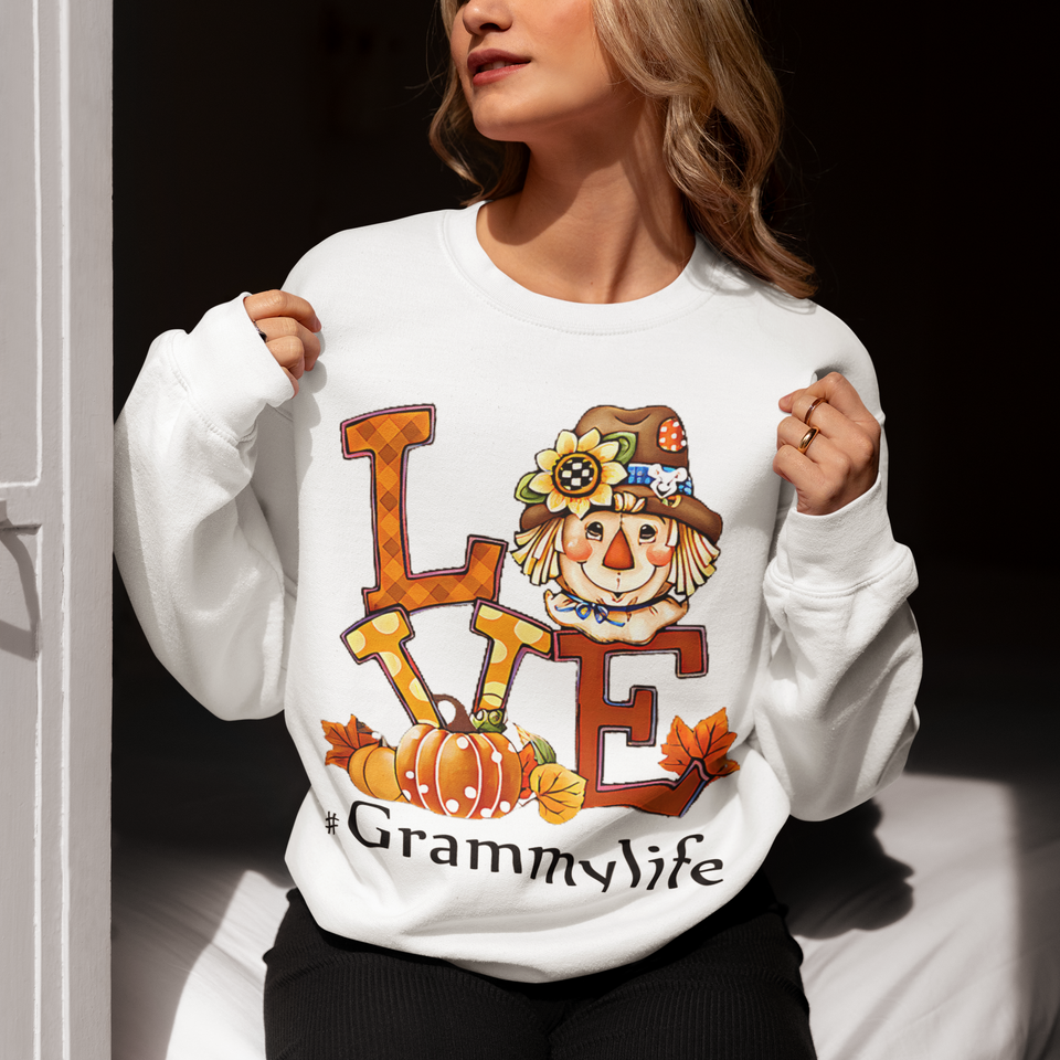 Grammylife Personalized Custom Sweatershirt Gift For Her And Mom