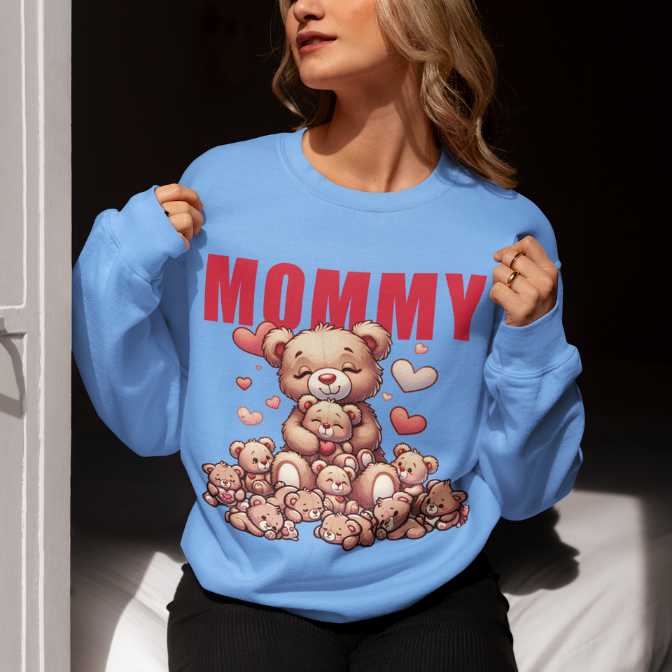 Love Mommy Personalized Custom Sweatshirt Gift For Her And Mom