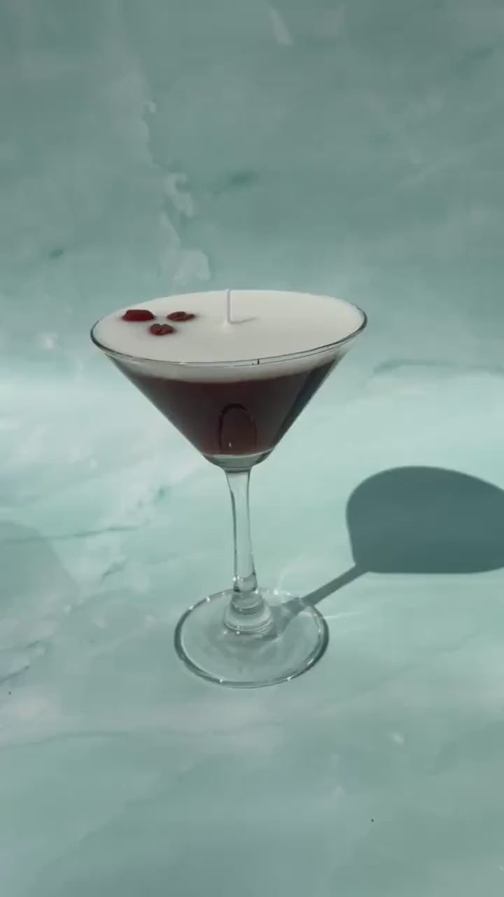 Espresso Martini Candle Realistic Coffee Gift