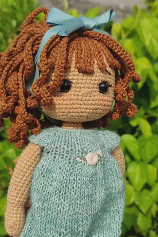 Personalized Crochet Doll with Changeable Outfit