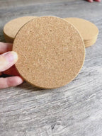 Set of 100 Personalized Engraved Cork Coasters for Weddings