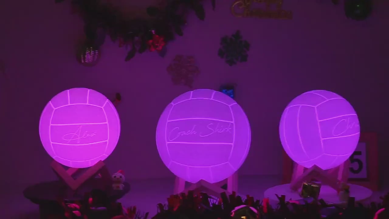 Personalized Volleyball Lamp Gift for Girls Kids and Coaches