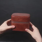 Personalized Leather Watch Travel Case