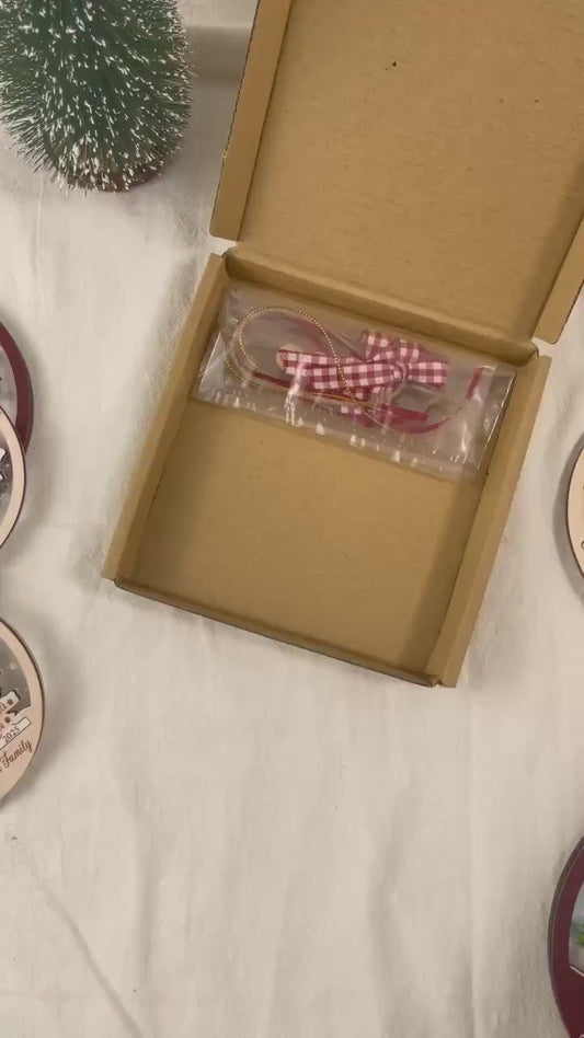 Personalized Family Name Christmas Tree Ornament