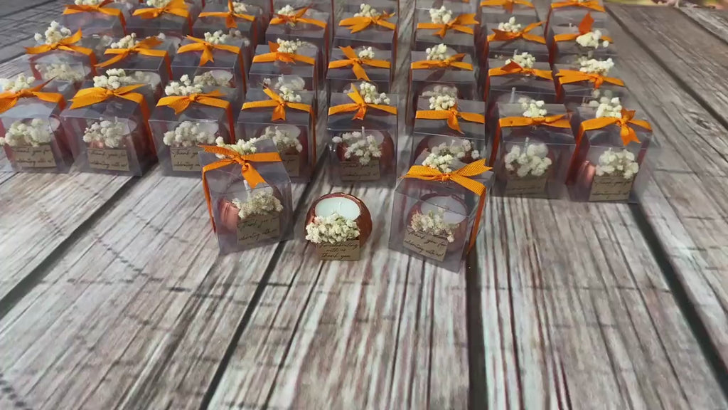 Pumpkin Candle Wedding & Party Favors