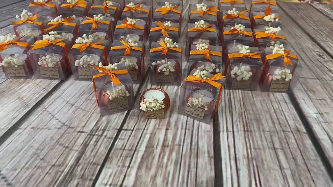 Pumpkin Candle Wedding & Party Favors