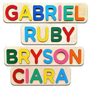 Personalized Wooden Name Puzzle for Kids Personalized Name Puzzle