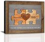 Custom Rustic Wood Puzzle Piece Sign Canvas Prints With Name