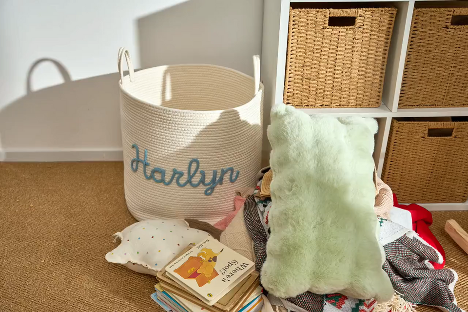 Customized Handmade Baby Basket