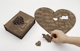Personalized "Reasons I Love You" Wooden Puzzle Gift