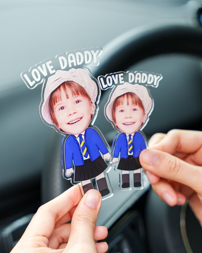 Custom Shape Acrylic Car Clip