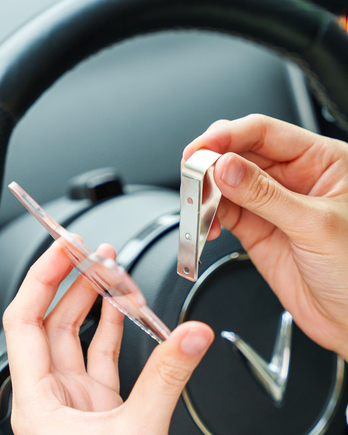 Custom Shape Acrylic Car Clip
