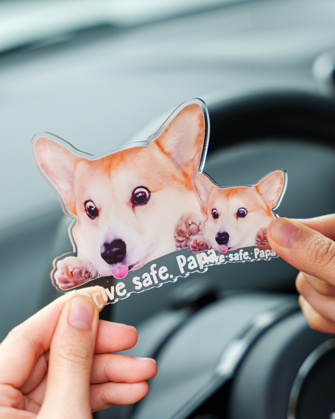 Custom Shape Acrylic Car Clip
