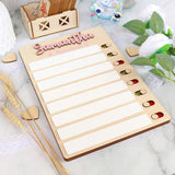 Sliding Routine Chart, Personalized Chore Chart for Kids, Daily Routine Dry-erase